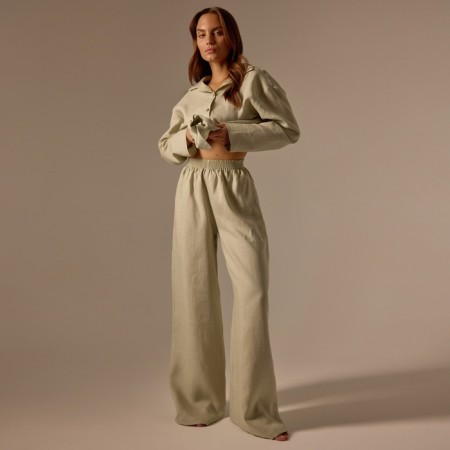 Female featherbone (shirt and trousers) SL Home p. L, light green-2