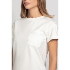 Female T -shirt, size 46, creamy color