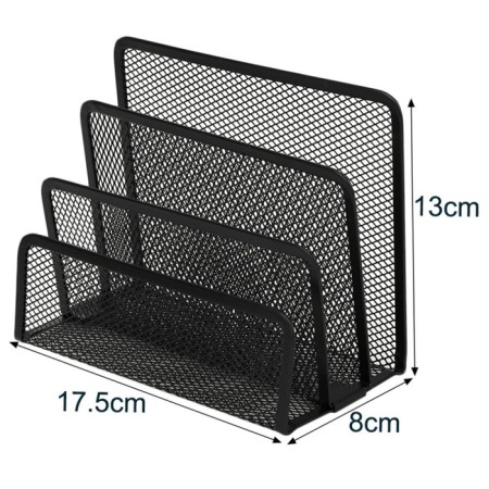 Papers stand, mesh, black-1