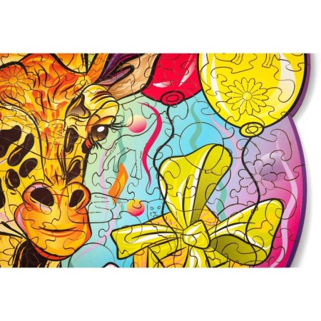 Wooden puzzle "Graceful giraffe", 24 × 23 cm-2