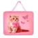 Folder with A4 handles, 330 x 260 x 75 mm, plastic, pens, calligrata "cat"
