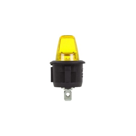 Cliva switch Round 250V 6A (3C) On-OFF yellow Rexant (Rack of 12V)-3