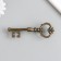 Handle for the casket Metal "Key" Bronze 12x3.8x5.8 cm
