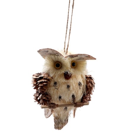 Decorative suspension "Owl on a branch" 7 × 7 × 11 cm-1