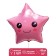 Foil ball 18 "" Star with Bantik ", pink color
