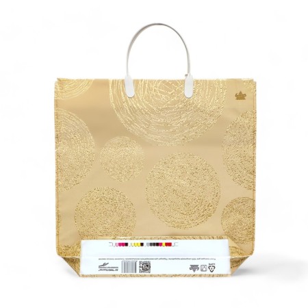 Golden circles package, polyethylene with a plastic pen, 34 x 34 cm, 100 μm-1