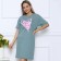 Night shirt female, olive color, size 52