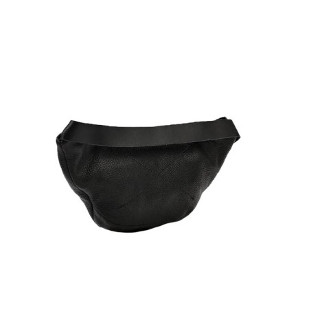 Waist bag, lightning department, adjustable belt, black color-1