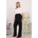 Female trousers, size 46, black color