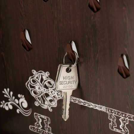 Key closed "Amsterdam" 26.5x31.5 cm nut-3