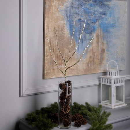 LED branch 70 cm, 20 LED, golden, AAH2 (not in the kit), glow warm white-2