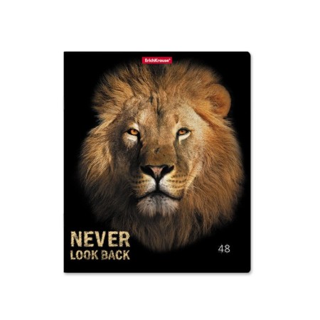 Notebook of 48 sheets in the Erichkrause Strong and Brave cage, cover coated cardboard, matte lamination, mix-6