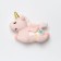 Topper for the Cake "Unicorn", 8.7 × 3.5 × 7 cm, pink color