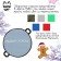 Ice -cat, d = 40 cm, thickness 2 cm, color mix