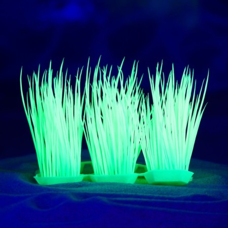 The artificial aquarium, luminous plant, 9 cm, green-4