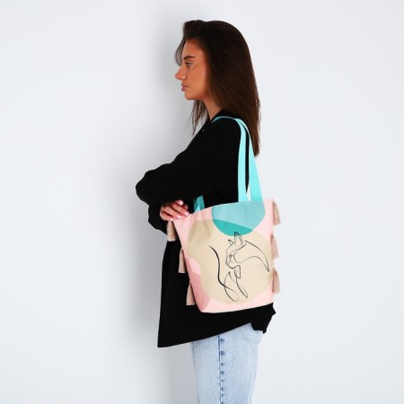 CAT-CAT-Cat bag without a lightning with a lining, the color is pink-6