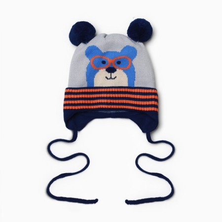 Children's hat, blue, size 38-40