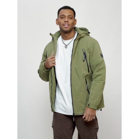 Male spring jacket, size 56, green color-10