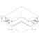 The corner connector internal for the ARTE LAMP Linea-CCCESSORES A480806, 10x10x2.65 cm, black