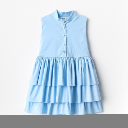 Платье для девочки MINAKU: Cotton collection цвет голубой, р-р 116-5