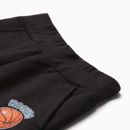 Kit for children (sweatshirt, trousers), black/light blue color, height 86 cm-5