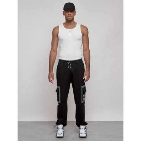 Sports male trousers, size 52, black color