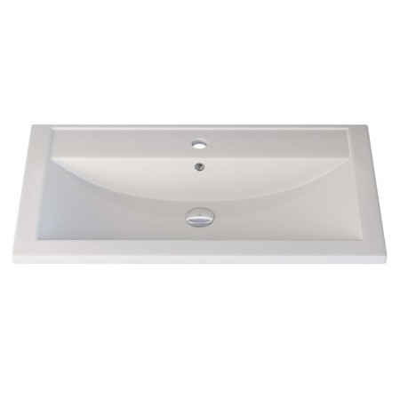 Sink uperwood Foster Quartz 80 cm, quartz, white matte, jasmine-2