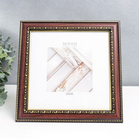 Photo frame Plastic "Mira" 20x20 cm Wenge (plastic screen)