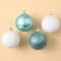 New Year's Christmas Balls “Ceaters and Cozy!”, For New Year, plastic, d = 6, 4 pcs., Blue and white color