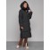 Coat insulated winter female, size 42, black color