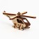 Wooden designer. Cross model "Helicopter" 14 parts