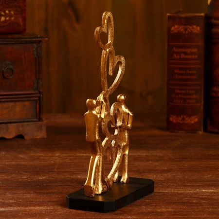 Souvenir "Place of Love" aluminum, tree 15.2x7.6x26.7 cm (gold coating)-1
