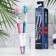 The toothbrush "split" of medium stiffness, blue, 2 pcs.