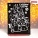 New Year's engraving "New Year! Animals at the Christmas tree ", with a color base