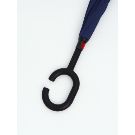 Umbrella - on the contrary, "monoton", mechanical, 8 spokes, r = 53/61 cm, black/blue color-3