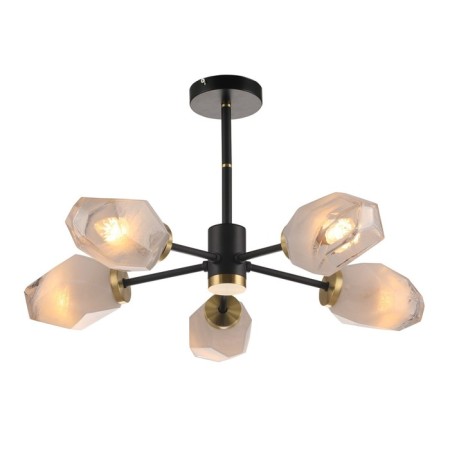 Ceiling light Gerhort G31125/5BK+AB WT, 5x7W, E14, 37x67x67 cm, bronze color