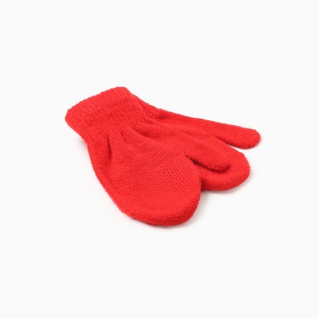 Baby mittens minku, red color, 12 cm-1