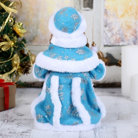 Snow Maiden "Blue fur coat, with a staff" moves 31 cm-2