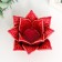 Ceramics candlestick on 1 candle "Rose leaves" D-4.2 cm red 13x13x9 cm