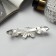 Hair hair clip "Butterfly" white hearts, 9 cm, mix