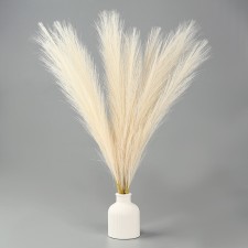 Pampas artificial grass, height 43 cm, 5 brushes, beige color