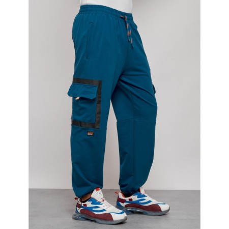 Sports male pants, size 50, blue color-8