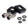 Showing system Accoona A83124F, single -leaf, pour 144 mm, tropical shower, watering can, black