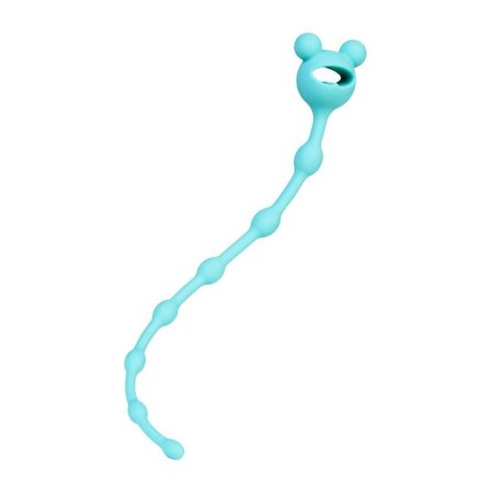 Anal chain Todo by toyfa froggy, silicone, mint color, 27.4 cm, d = 1.4 cm-1