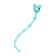 Anal chain Todo by toyfa froggy, silicone, mint color, 27.4 cm, d = 1.4 cm