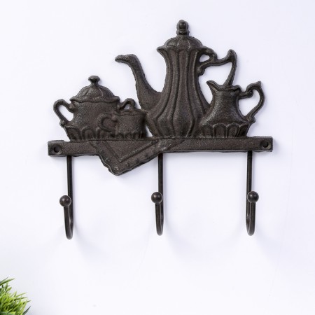 Decorative metal hooks "tea drink" 18x20x5.5 cm