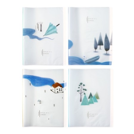 A4 folder format, with 60 transparent files, Mix River River