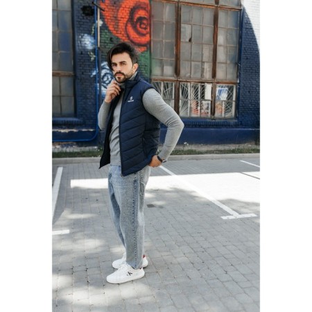 Male ise vest, size 52, dark blue color-6