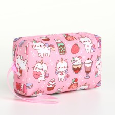 Cosmetic bag Dor unicorn, 15*5*9, lightning departure, pink