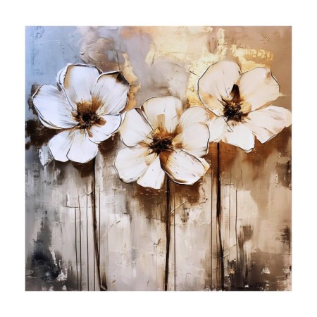 Picture on canvas "White Flowers" 50*50 cm